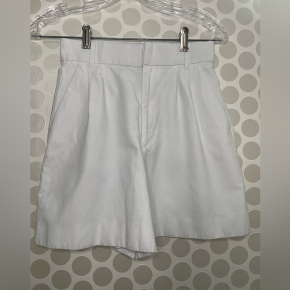 Zara women's shorts white, viscose cotton linen. Size XS - Picture 1 of 17